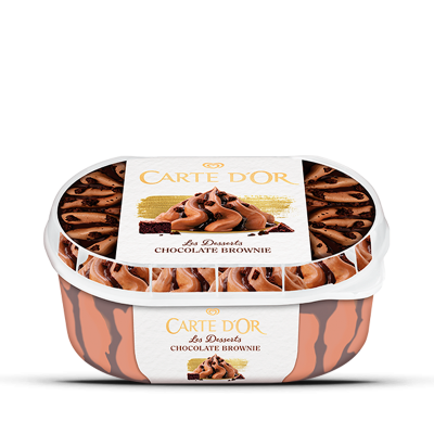 Gelado Carte D'Or Art. Chocolate Brownie 900ml